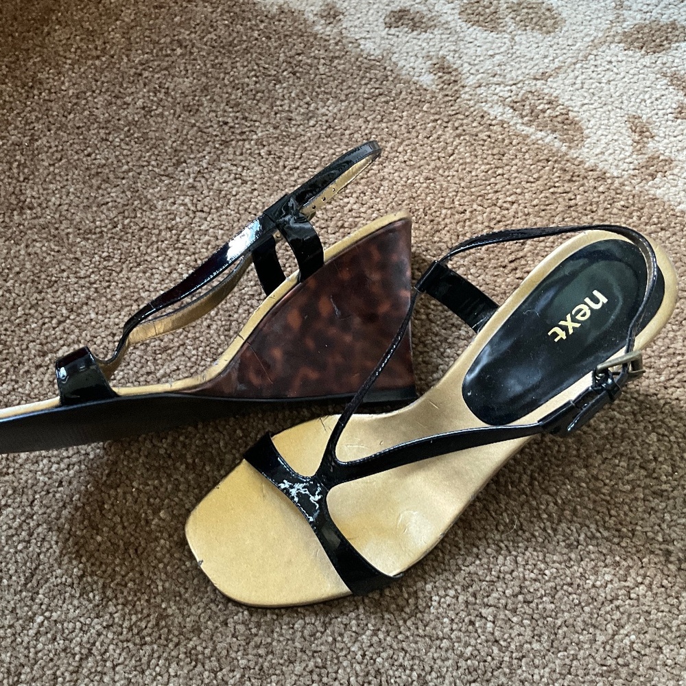 Size 8 1/2 wedge heels by Next